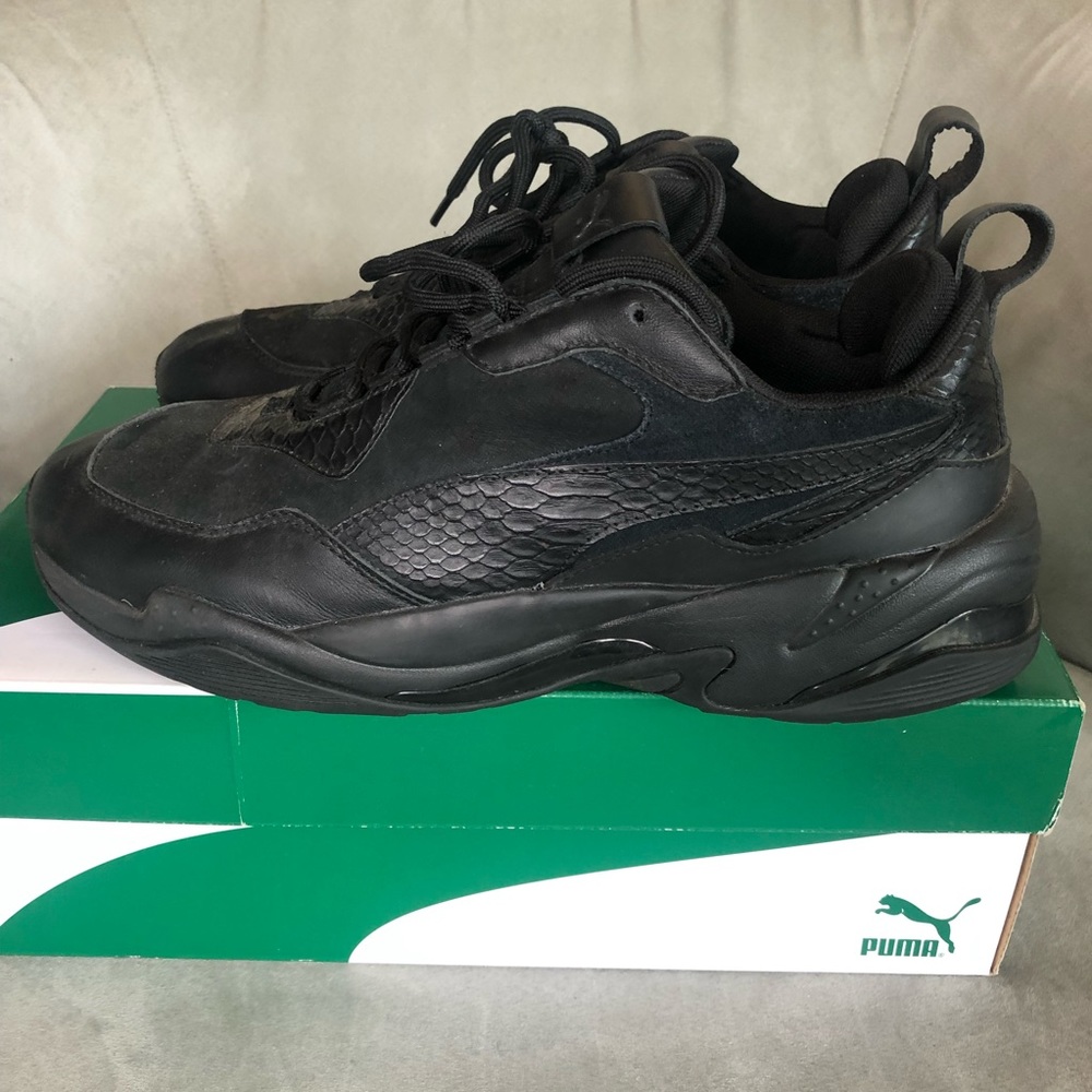 Puma Sneakers Shoes Thunder Desert trainers GS Black Men Sz 11